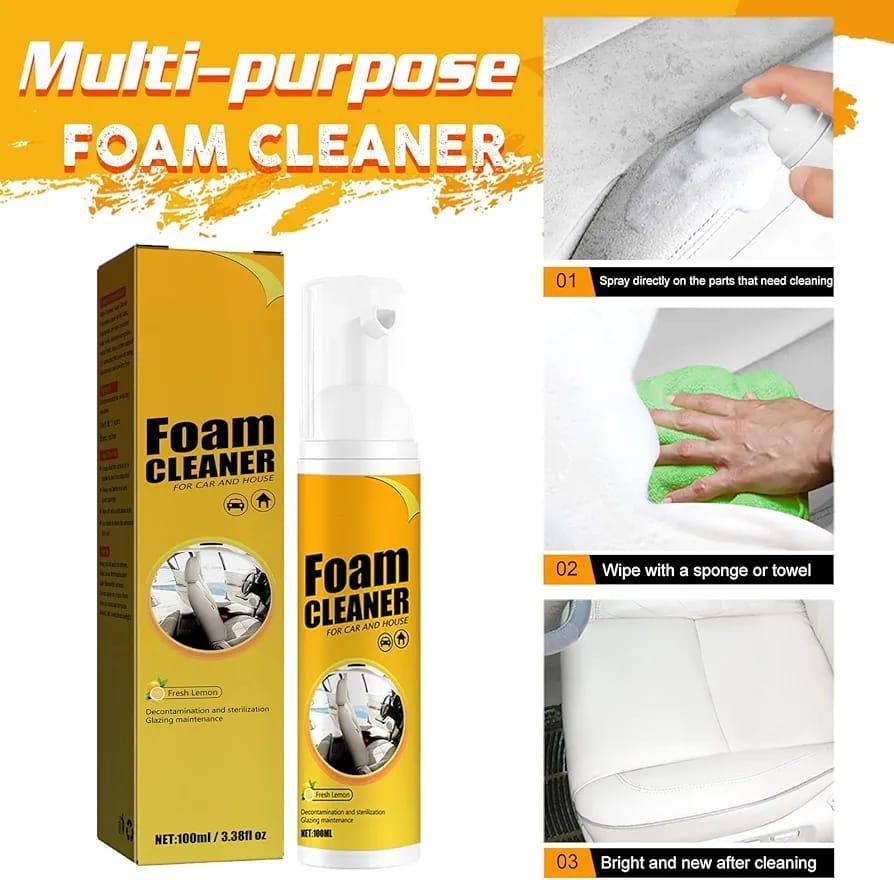 1 Pc Yellow Foam Cleaner - Easy Installation for Dirt and Grime Removal