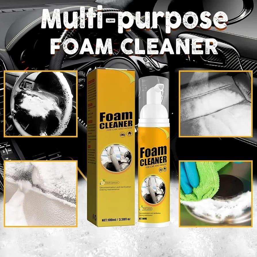 1 Pc Yellow Foam Cleaner - Easy Installation for Dirt and Grime Removal